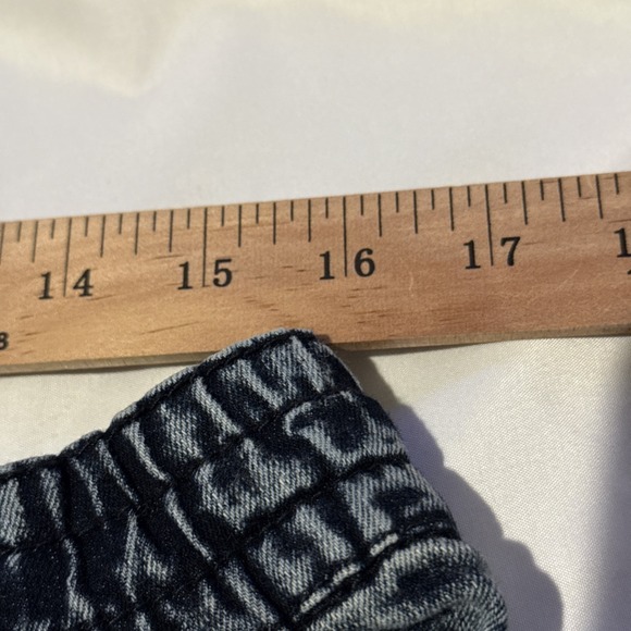 Black Jeans Co Acid Wash L drawstring Waist Denim Jogger - Picture 6 of 7